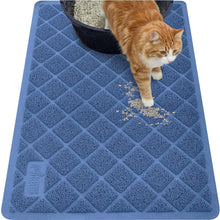 Cushioned Cat Litter Trapping Mat with Deep Grooves