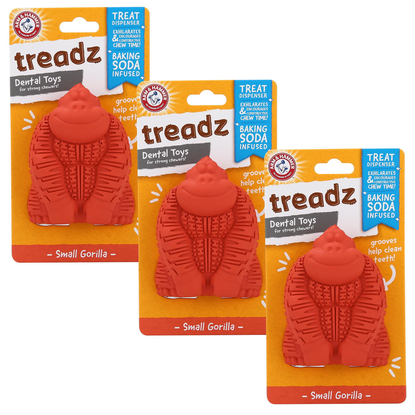 Super Treadz Dental Chew Toy for Dogs up to 35 lbs