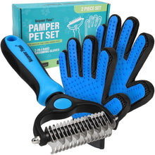 Double-Sided Dematting & Shedding Rake for Dogs & Cats