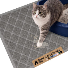 Cushioned Cat Litter Trapping Mat with Deep Grooves