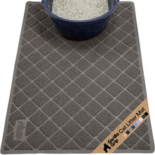 Cushioned Cat Litter Trapping Mat with Deep Grooves