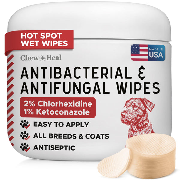 Soothing Dog Paw Wipes with Chlorhexidine Formula