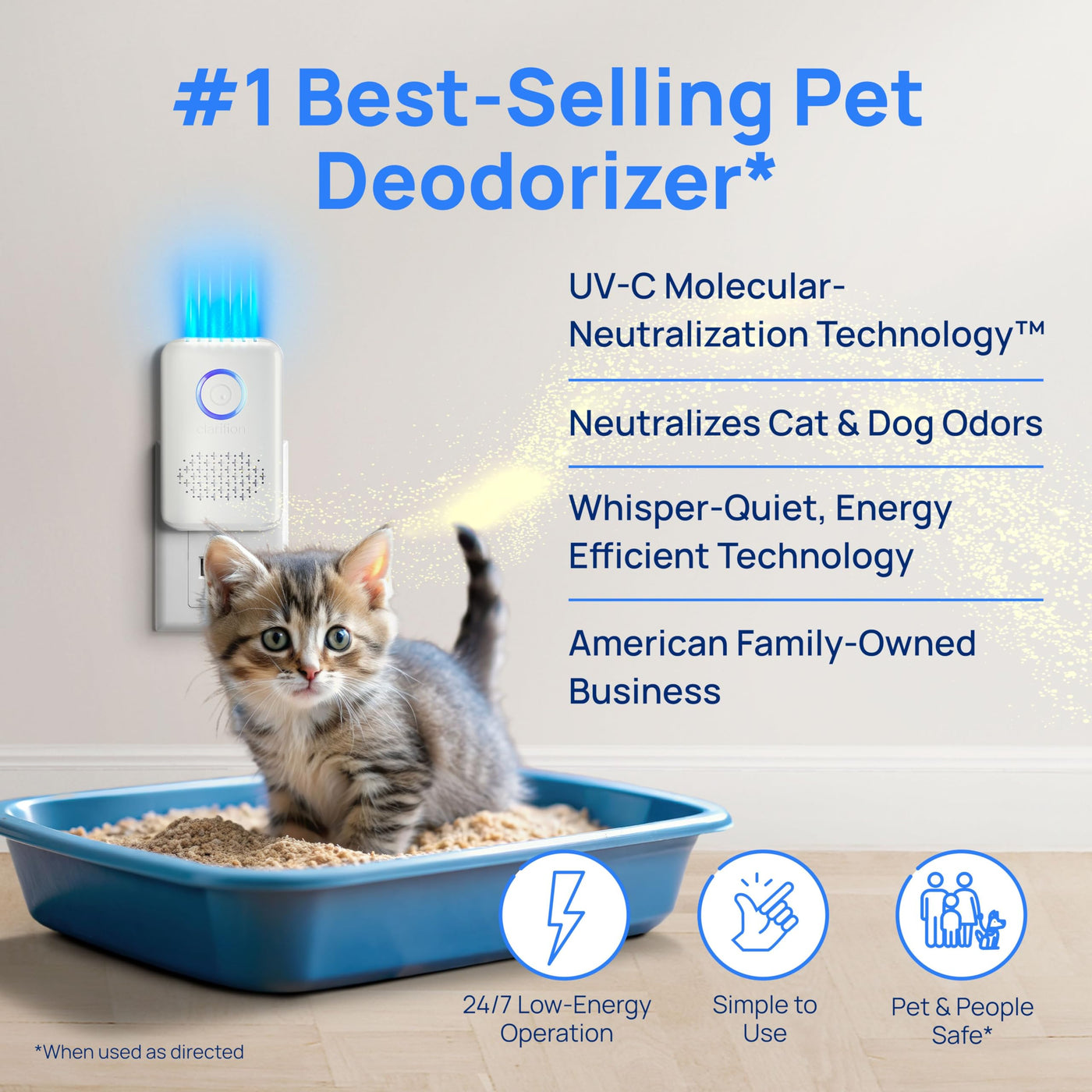 UV-C Air Sanitizer & Odor Eliminator for Pet Homes
