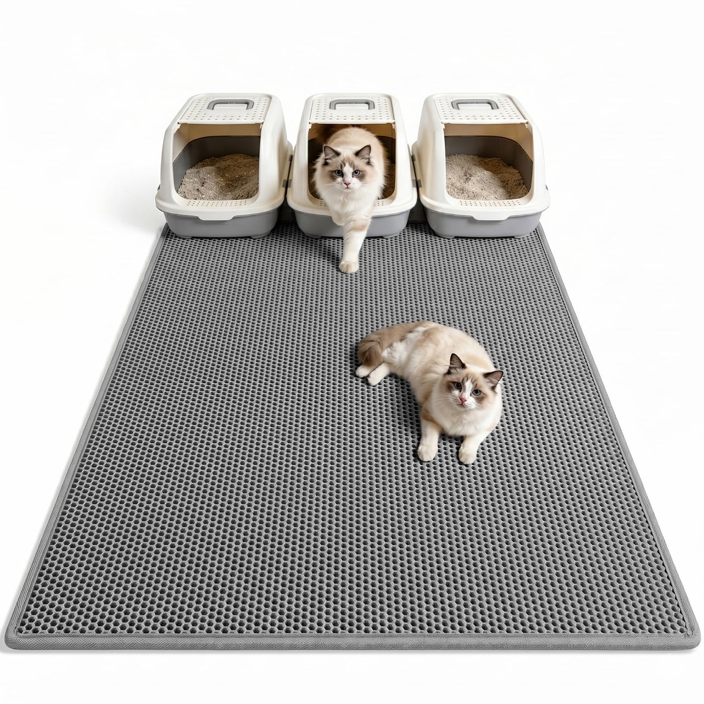 Double-Layer Waterproof Cat Litter Trapping Mat