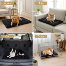 Washable Reversible Dog Crate Bed with Anti-Slip Pad