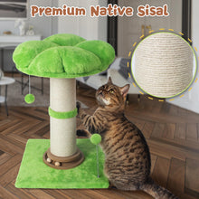 Tall Cat Scratching Post with Toy Ball & Self-Groomer