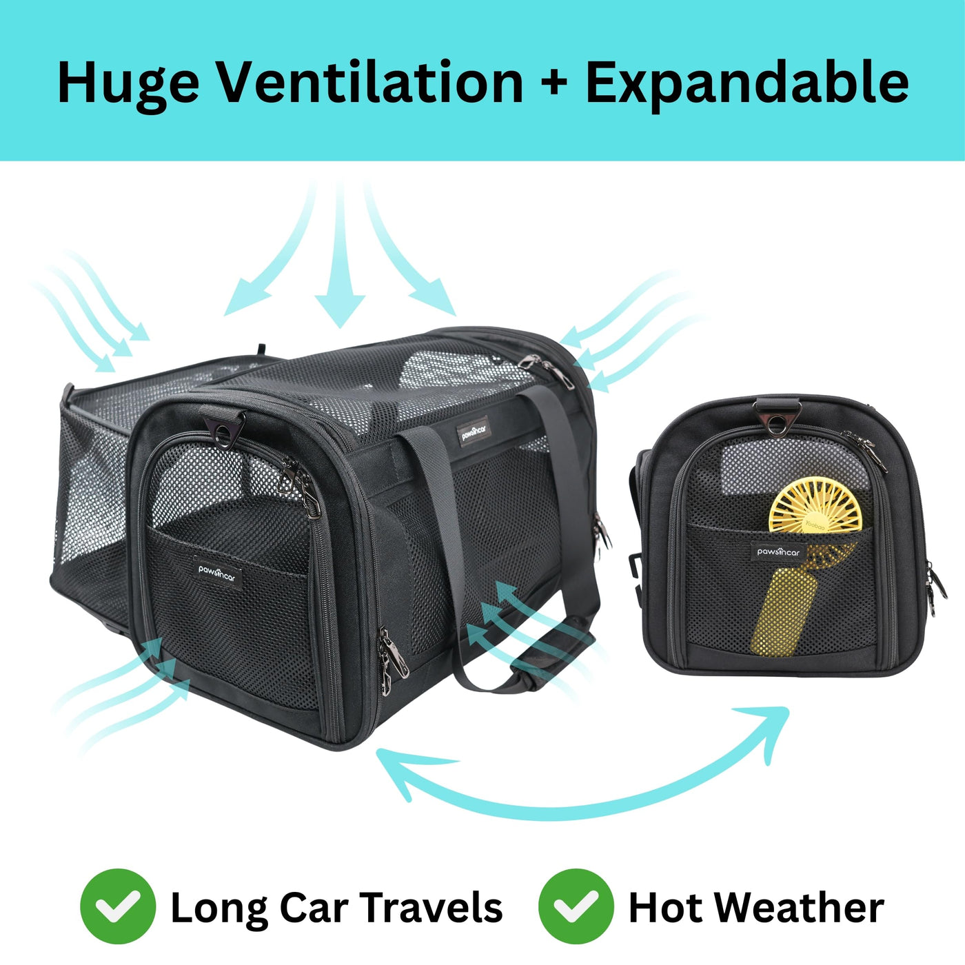 Crash-Tested 3-in-1 Pet Carrier & Car Seat