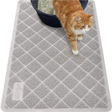 Cushioned Cat Litter Trapping Mat with Deep Grooves