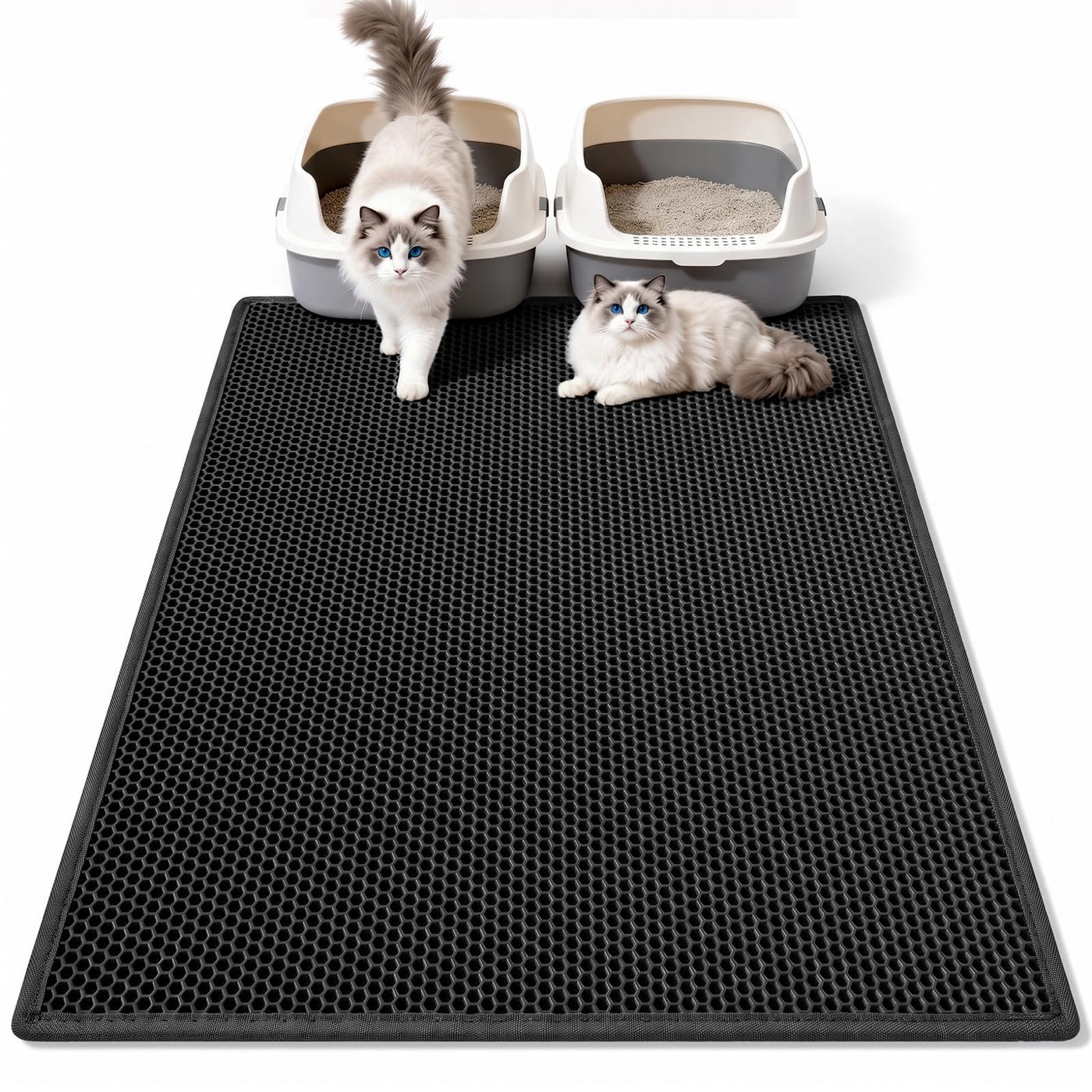 Double-Layer Waterproof Cat Litter Trapping Mat