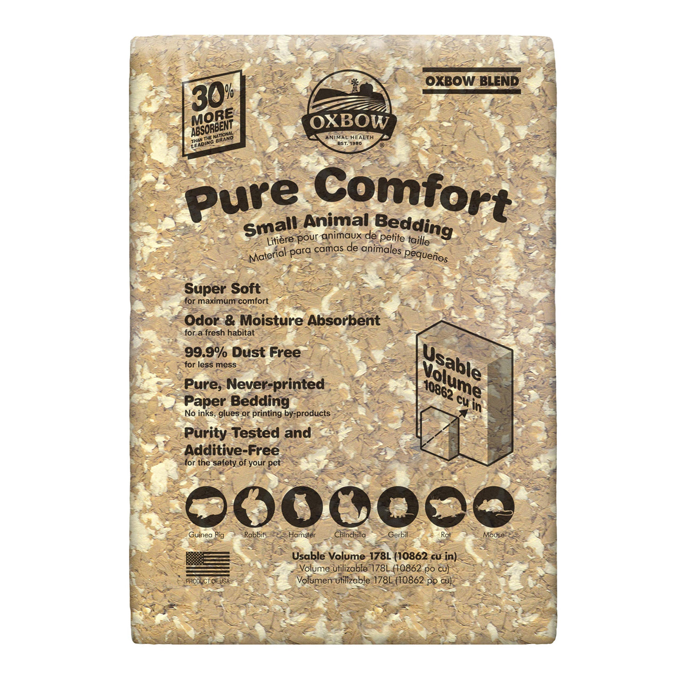 Low-Dust Comfort Bedding for Rabbits & Small Pets