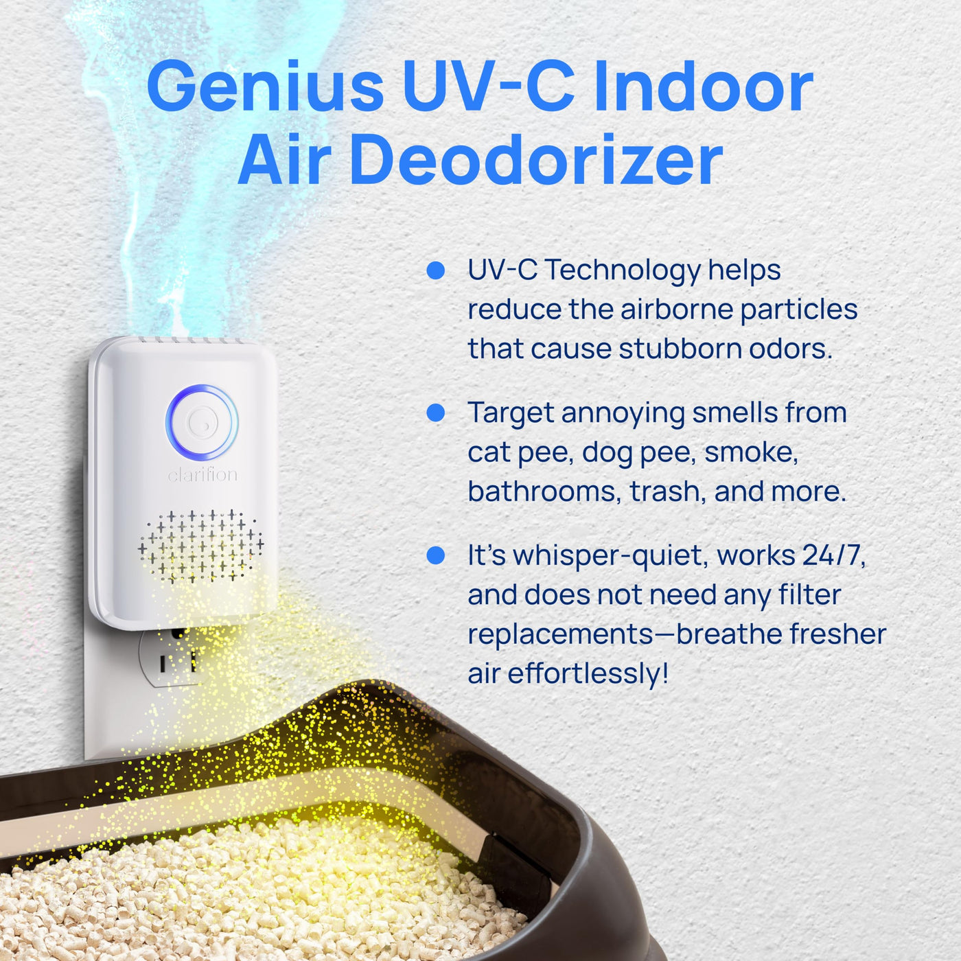 UV-C Air Sanitizer & Odor Eliminator for Pet Homes