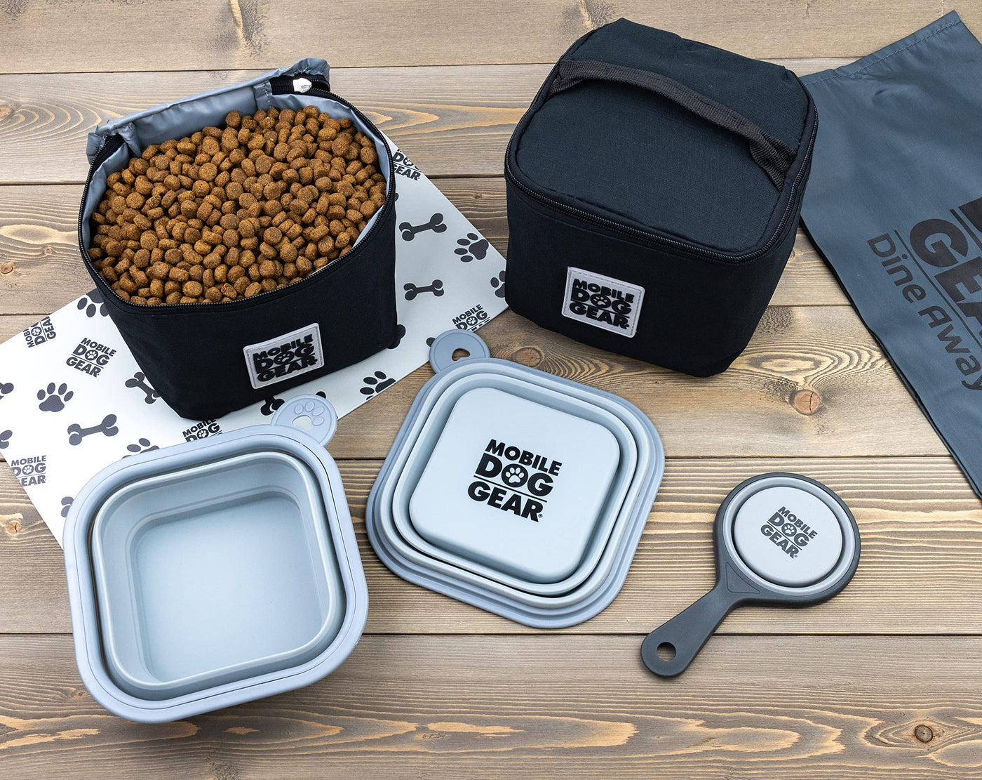 Collapsible Silicone Travel Bowls for Dogs & Cats