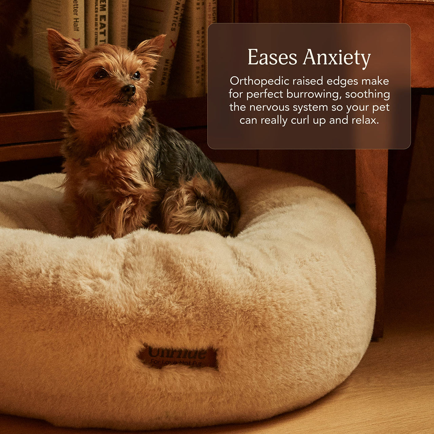 Extra Soft Faux Fur Pet Bed with Washable Cover
