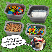 Collapsible Silicone Travel Bowls for Dogs & Cats
