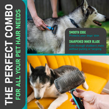 Double-Sided Dematting & Shedding Rake for Dogs & Cats