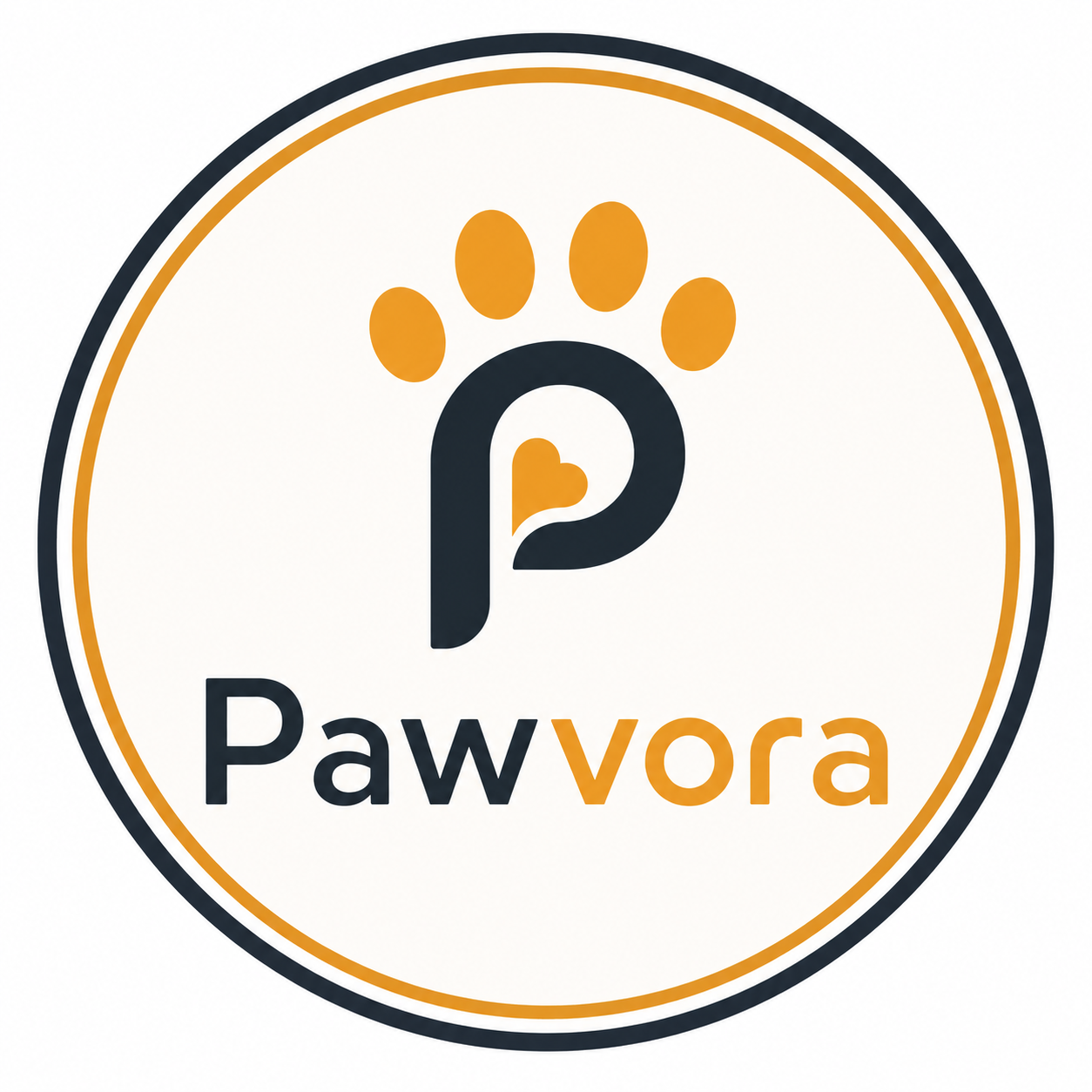 Pawvora circular logo
